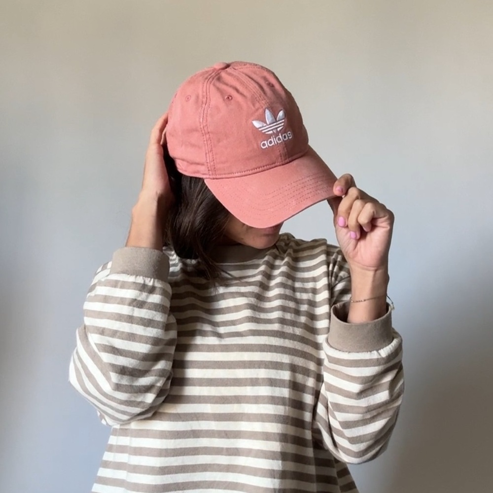 Salmon pink Adidas Cap Hat